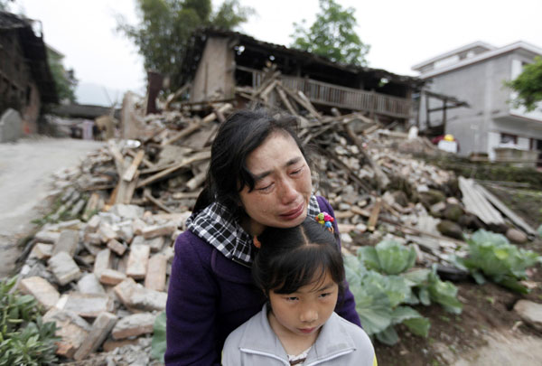 Quake-affected people lose homes