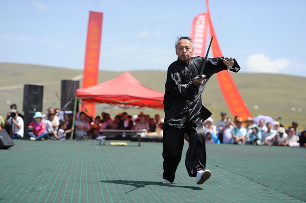 Martial arts masters put on dazzling display