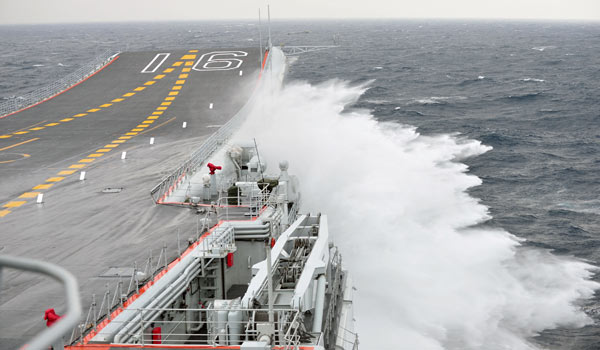 Navy: <EM>Liaoning</EM>'s combat capability tested