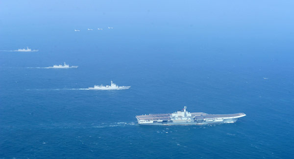 First photos of Liaoning battle group made public