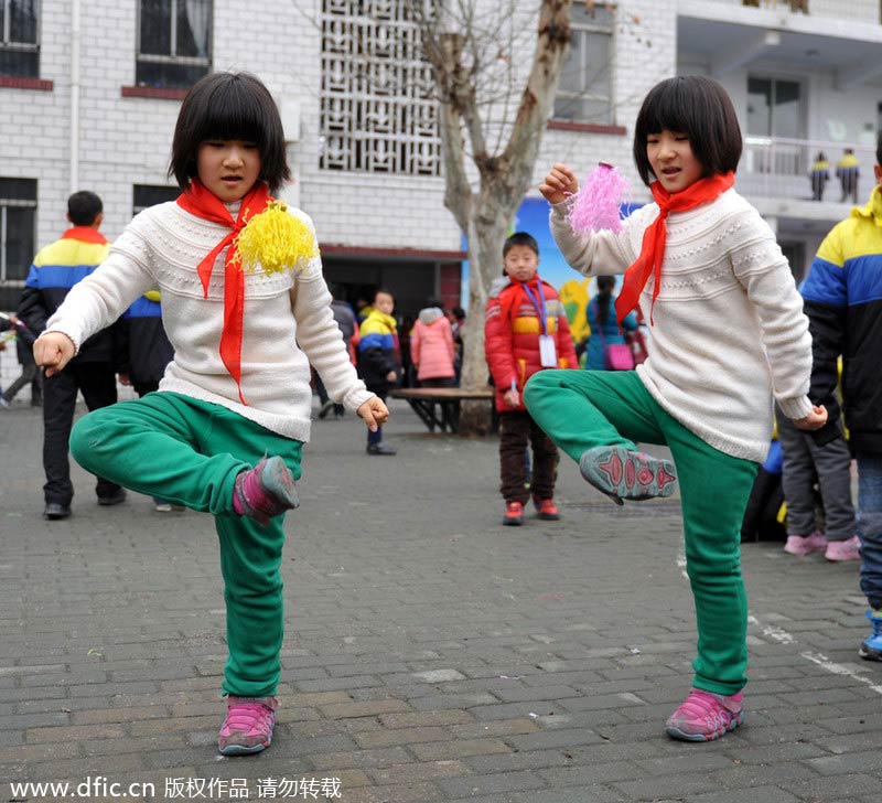 Ten sets of twins in one school in C China