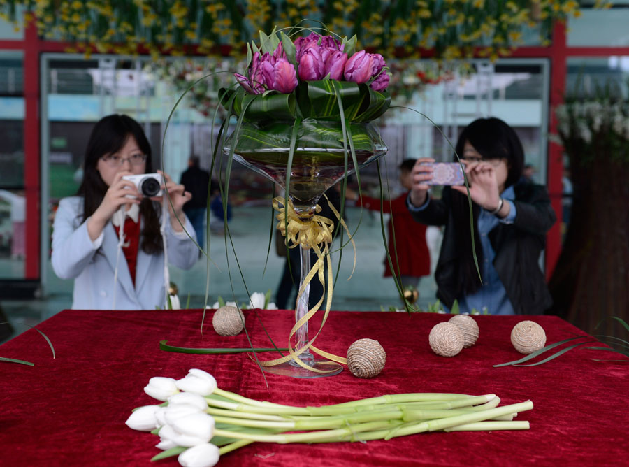 Tulip named by Chinese first lady goes on show