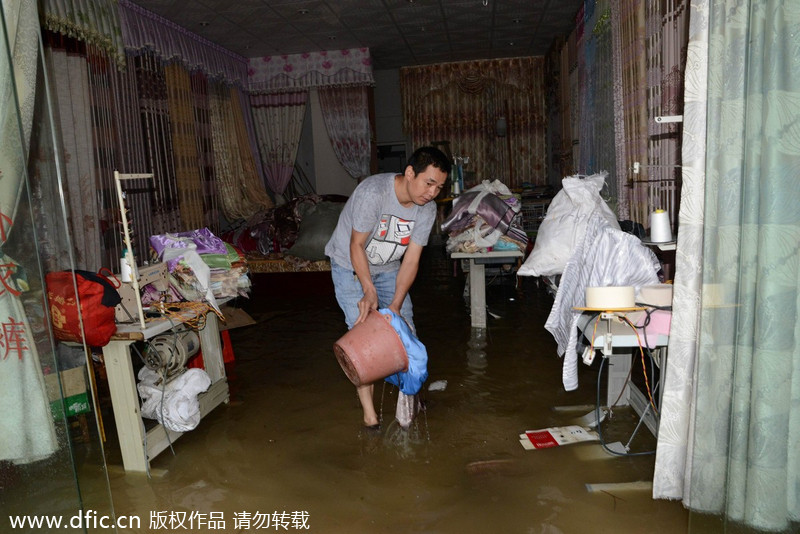 Severe rainstorms swamp China