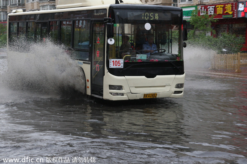 Severe rainstorms swamp China