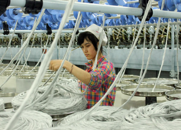Xinjiang to hit button for textile jobs boost