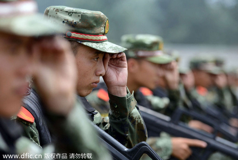 Military signal tactics on show in Nanjing