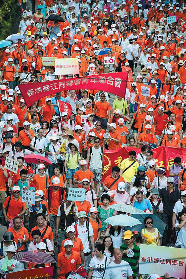 March decries 'Occupy Central'