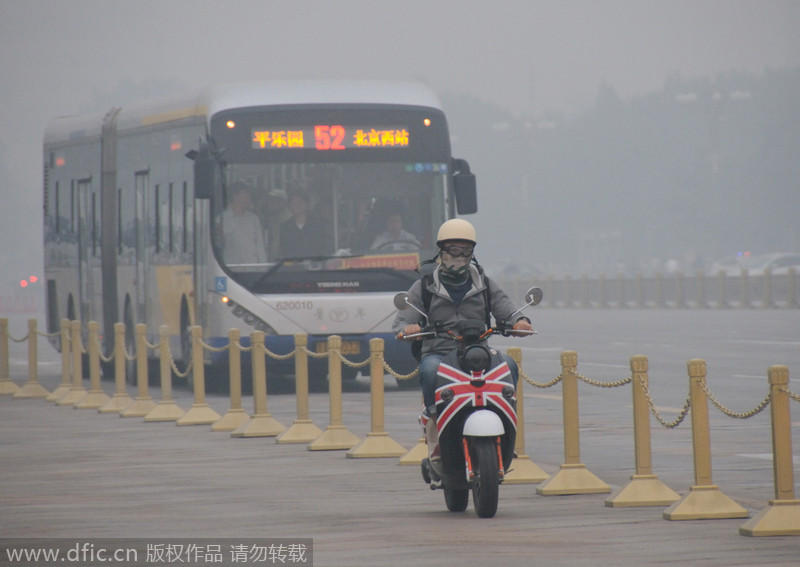 Life amid smog in northern and central China