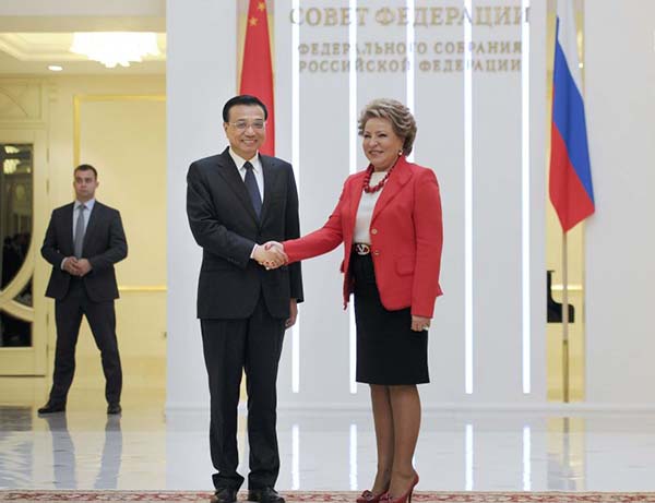 China willing to promote all-round cooperation with Russia: premier