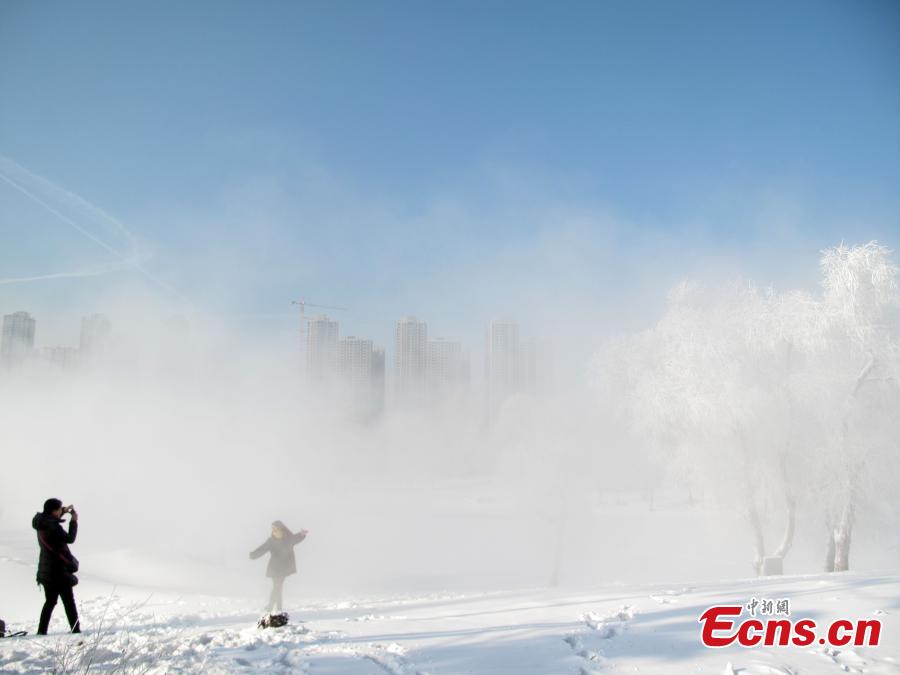 Later arrival of rime still an attraction in Jilin
