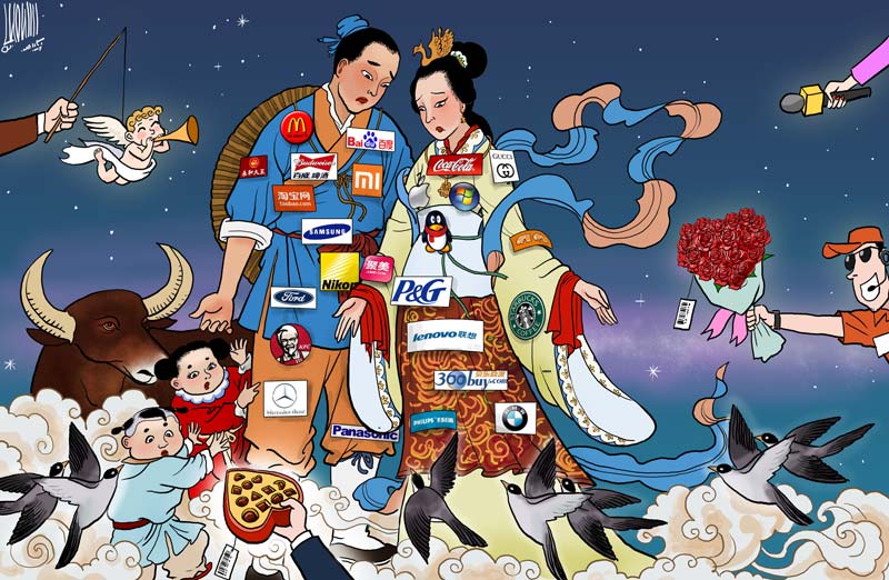 Cartoons capture 10 major China stories of 2014