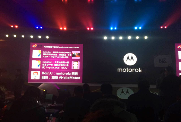 Motorola says hello to China, again