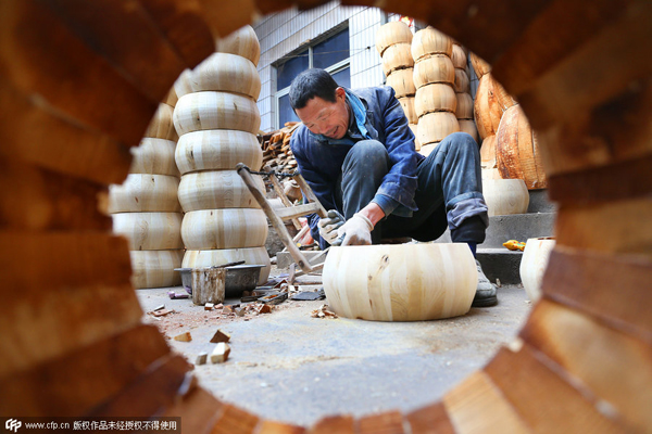 The craft of drum-making