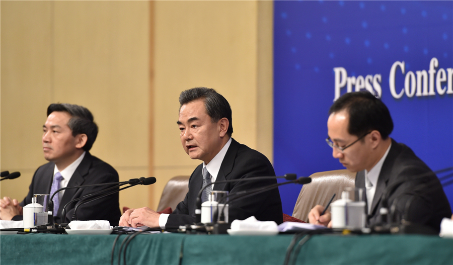 Chinese FM gives press conference for NPC session