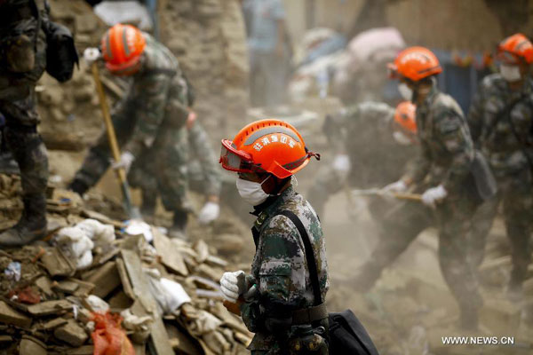 Nepal President expresses gratitude for China's quake relief work