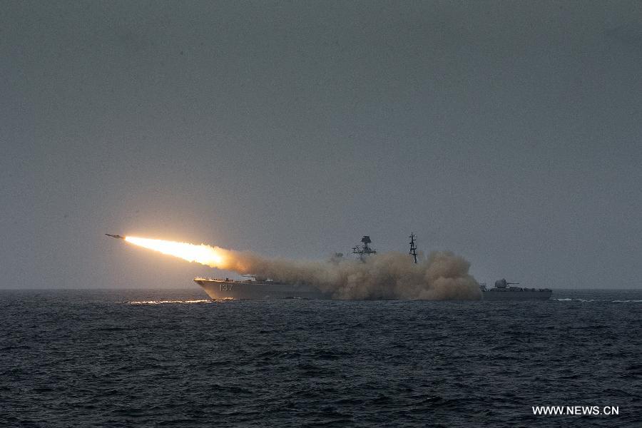 Chinese navy conducts live fire drill in East China Sea