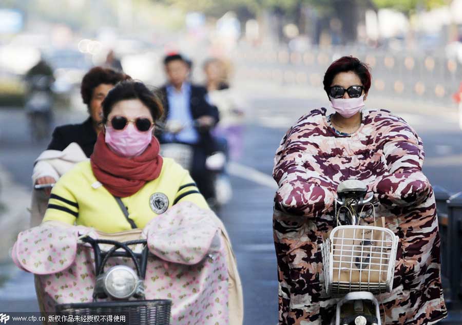 Cold wave sweeps through China