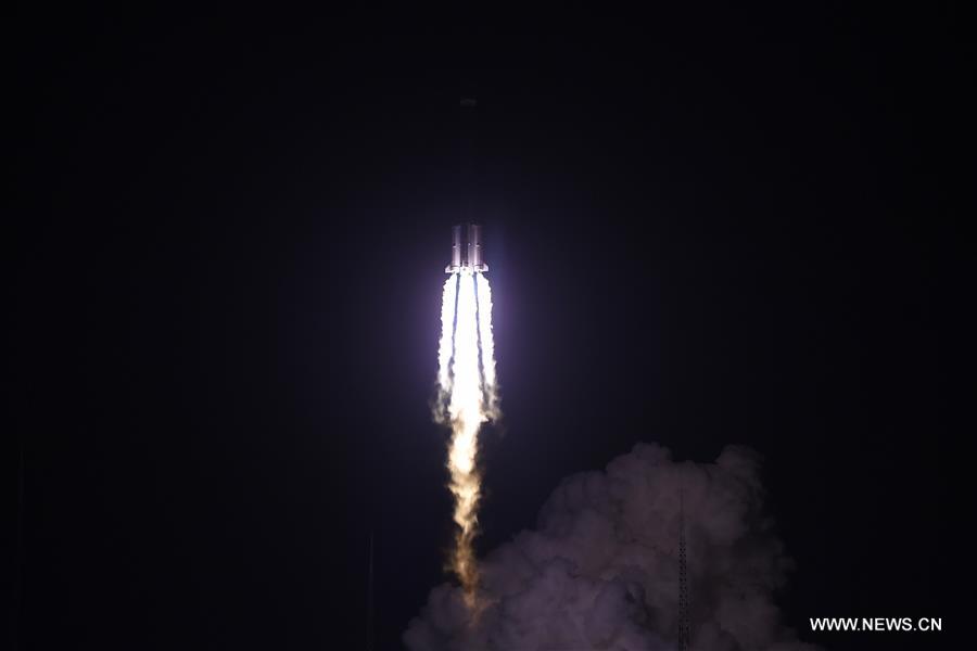 Long March-3C rocket carrying ChinaSat 1C satellite blasts off