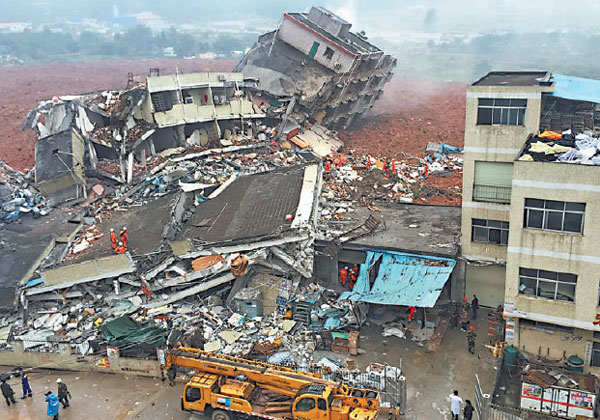 27 missing after landslide hits Shenzhen