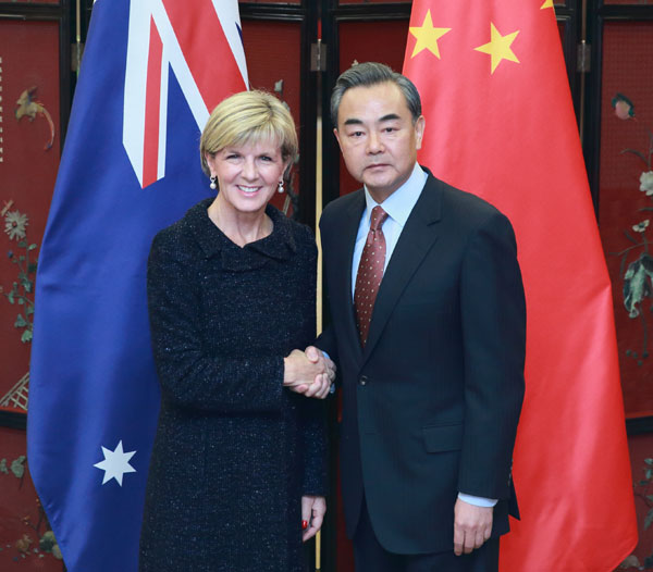 Chinese FM calls for enhanced ties with Australia