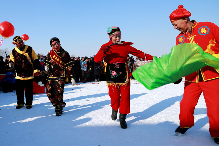 Photos show how Spring Festival is celebrated in Northeast China