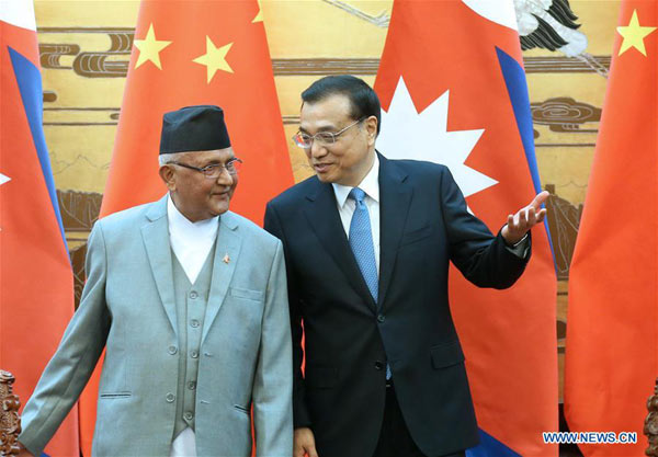 China, Nepal pledge closer cooperation for common development