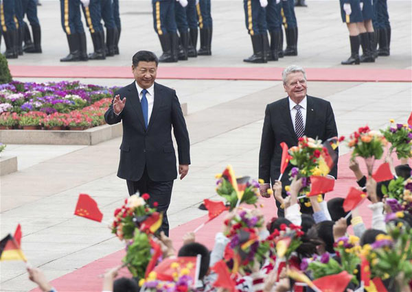 President Xi meets German counterpart on stronger ties