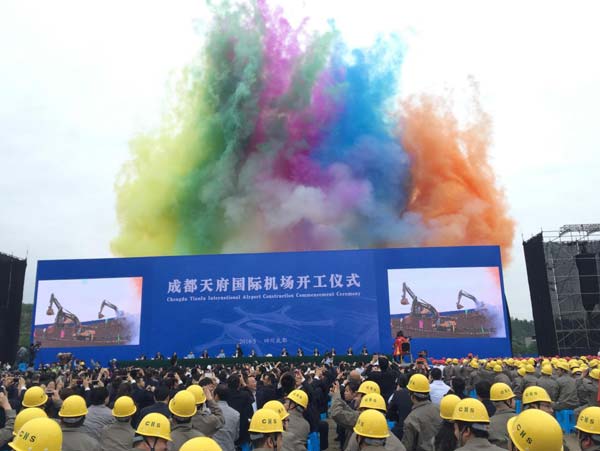 Construction of new airport takes off in Chengdu