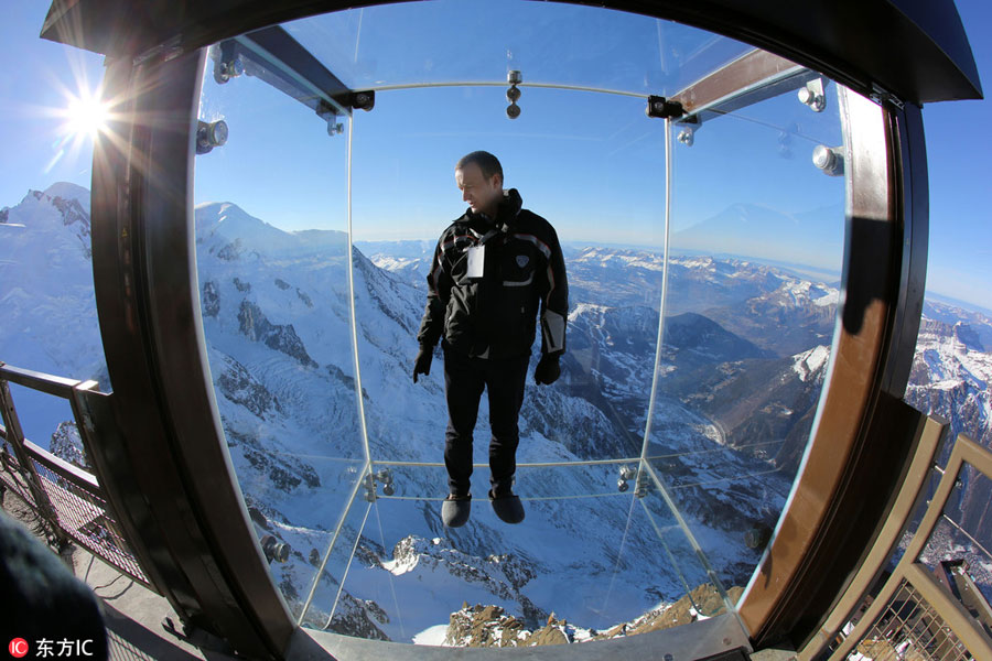 Look down if you dare: world's most vertigo-inducing glass skywalks