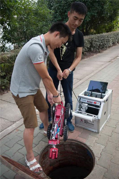 Sewer robots deployed in Wuhan