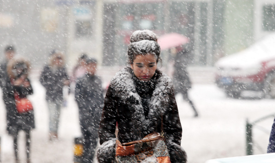 Heavy snow disrupts life in Urumqi