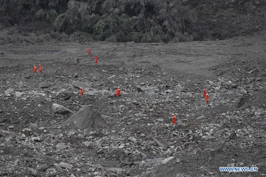 Rescue work underway after SW China's devastated landslide
