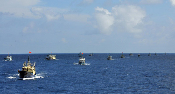 30-vessel fishing fleet arrives in Nansha