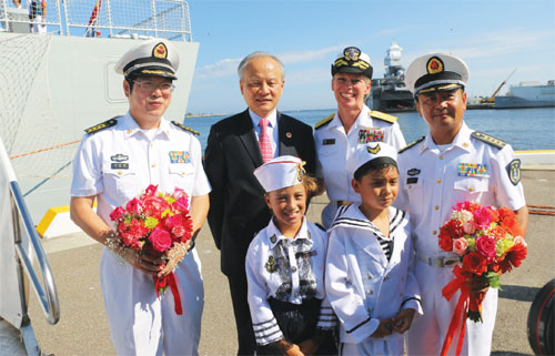 PLA Navy fleet pays visit to Florida