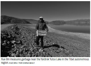 Picturing Tibetan plateau's litter problem