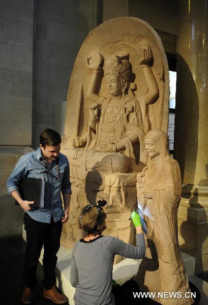 Sculptures from Dazu Rock Carvings displayed in Britain