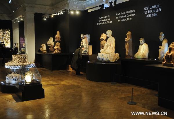 Sculptures from Dazu Rock Carvings displayed in Britain