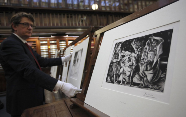 Etchings of Picasso to be displayed