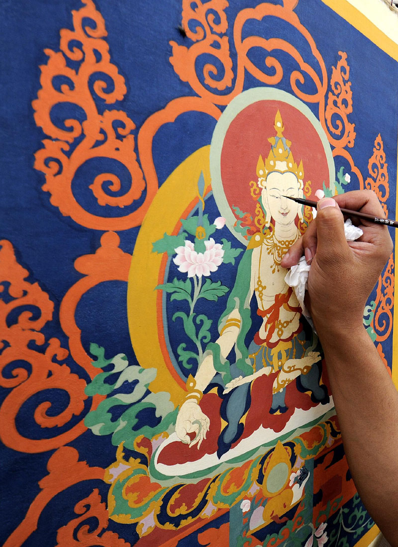 Tangka Art Exposition opens in Lhasa