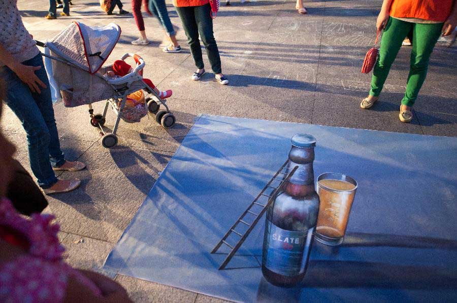 Activity of street art held in China's Shenzhen
