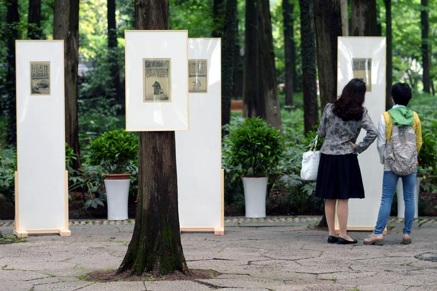 Outdoor exhibition shows latest from Zeng Mi