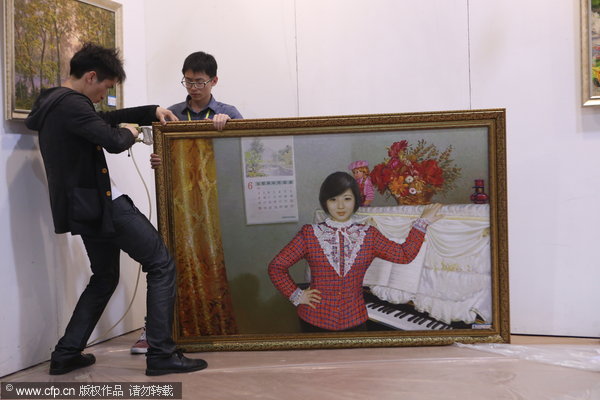 DPRK paintings displayed in Hangzhou