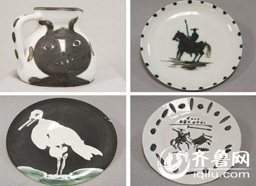 Picasso's authentic ceramics artworks displayed in Shandong