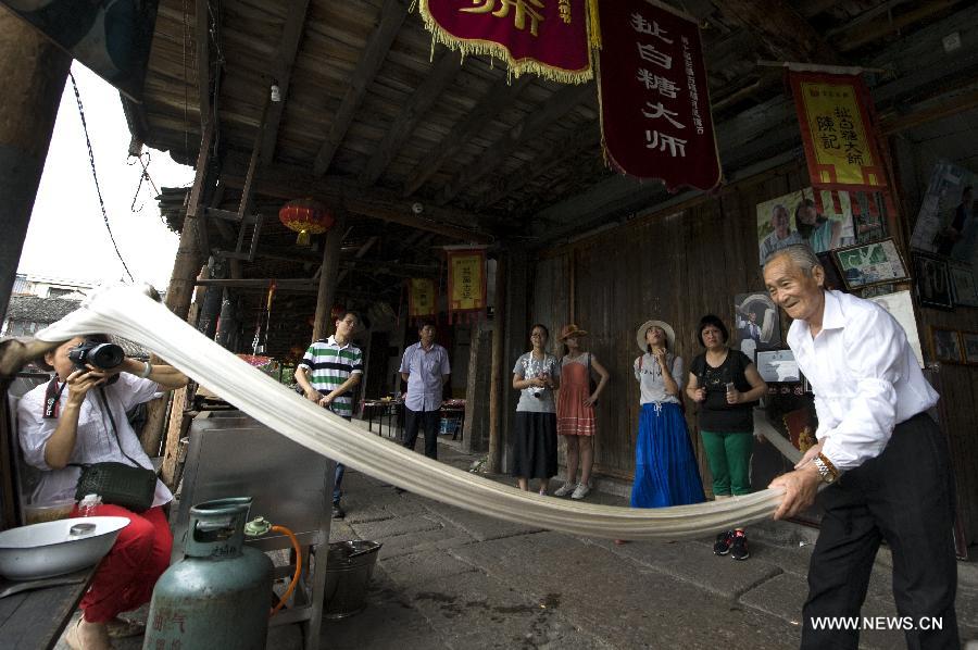 Sugar-pulling technique: Intangible culture heritage