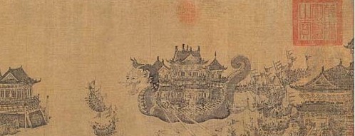 Paintings depicting the Dragon Boat Festival