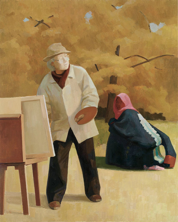 Fathers depicted by famous Chinese painters