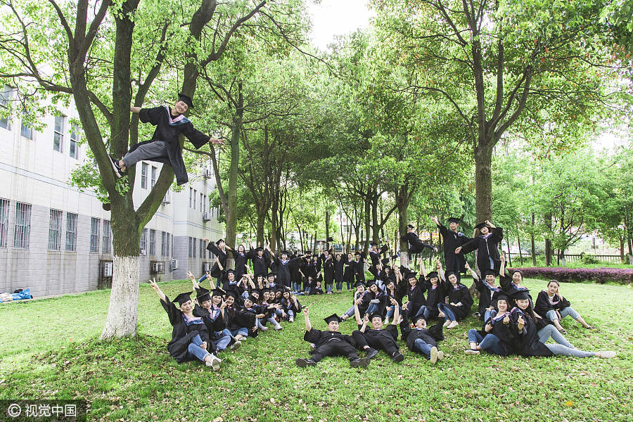 Dance students take creative spin on graduation pictures