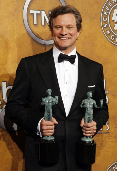 Firth, Portman, Bale, Leo win Screen Actors prizes