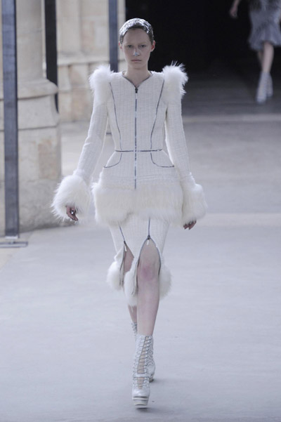 Alexander McQueen fashion collection show during Paris Fashion Week