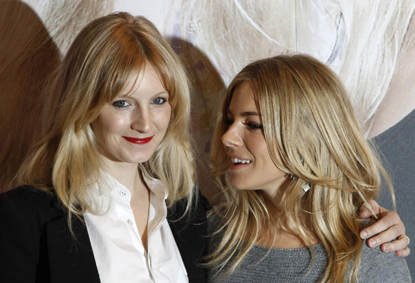 Sienna Miller and her sister Savannah at the launch of their new collection